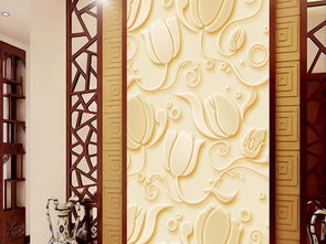 精品時(shí)尚花紋浮雕玄關(guān)壁畫 材質(zhì)編號17086585，提升家居格調(diào)的藝術(shù)之選